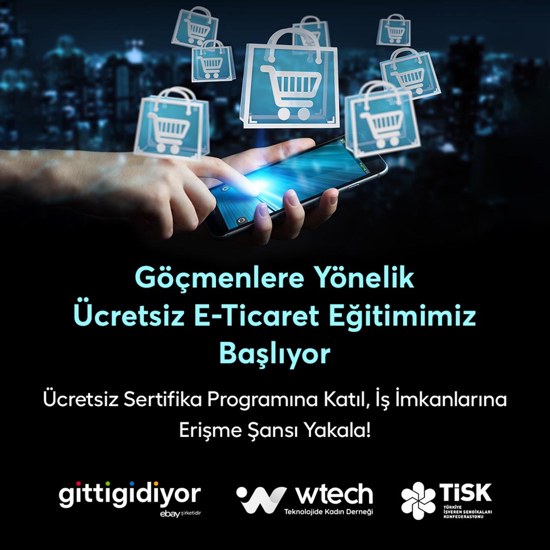 Göçmenlere Yönelik Ücretsiz E-Ticaret Eğitimimiz Başladı
